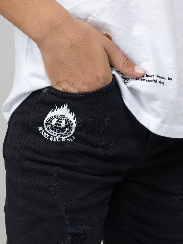 WOVEN BERMUDA Black / 14