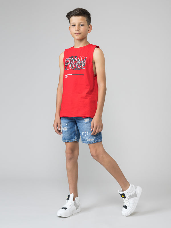 JEANS BERMUDA Blue / 14