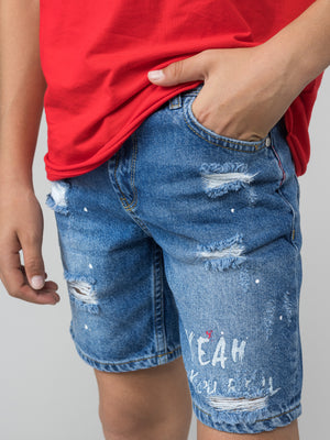 JEANS BERMUDA Blue / 14