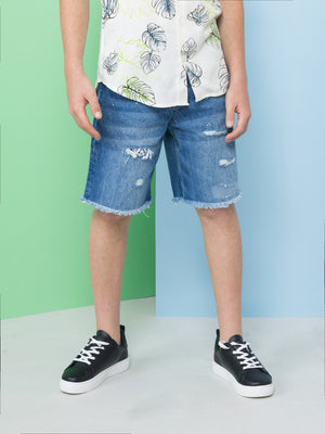 JEANS BERMUDA Blue / 14