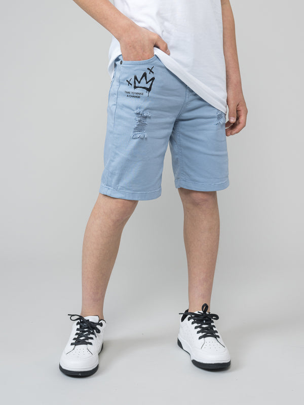 WOVEN BERMUDA Blue / 14