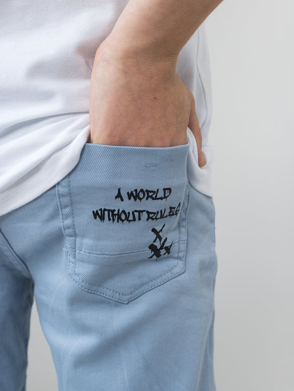 WOVEN BERMUDA Blue / 14