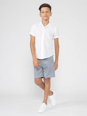 SHORT WOVEN SHIRT White / 14