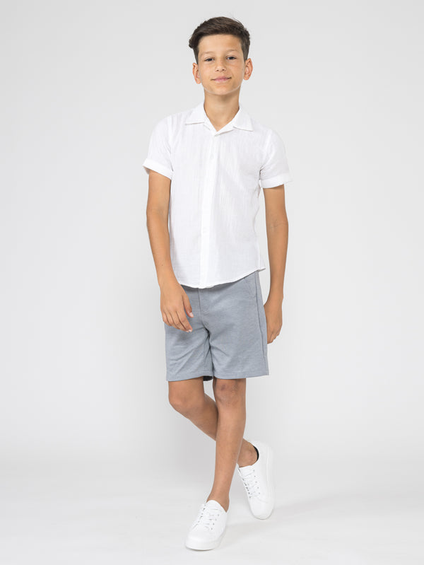SHORT WOVEN SHIRT White / 14