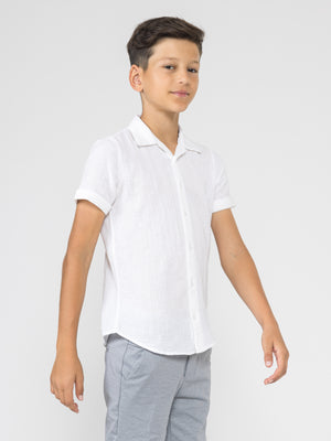 SHORT WOVEN SHIRT White / 14