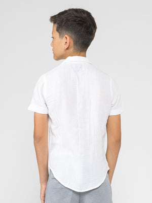 SHORT WOVEN SHIRT White / 14
