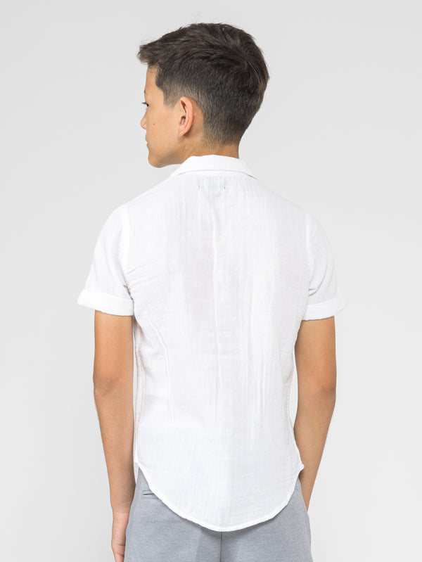 SHORT WOVEN SHIRT White / 14