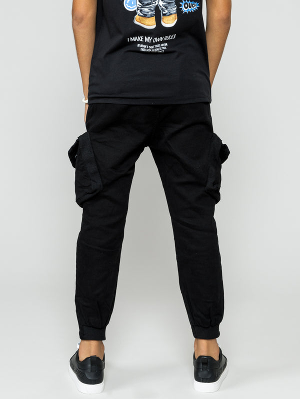 WOVEN PANTS Black / 14