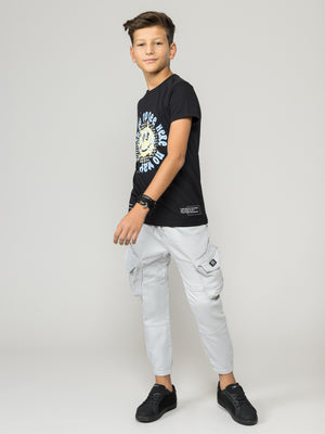 WOVEN PANTS Silver / 14