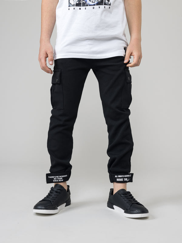 WOVEN PANTS Black / 14