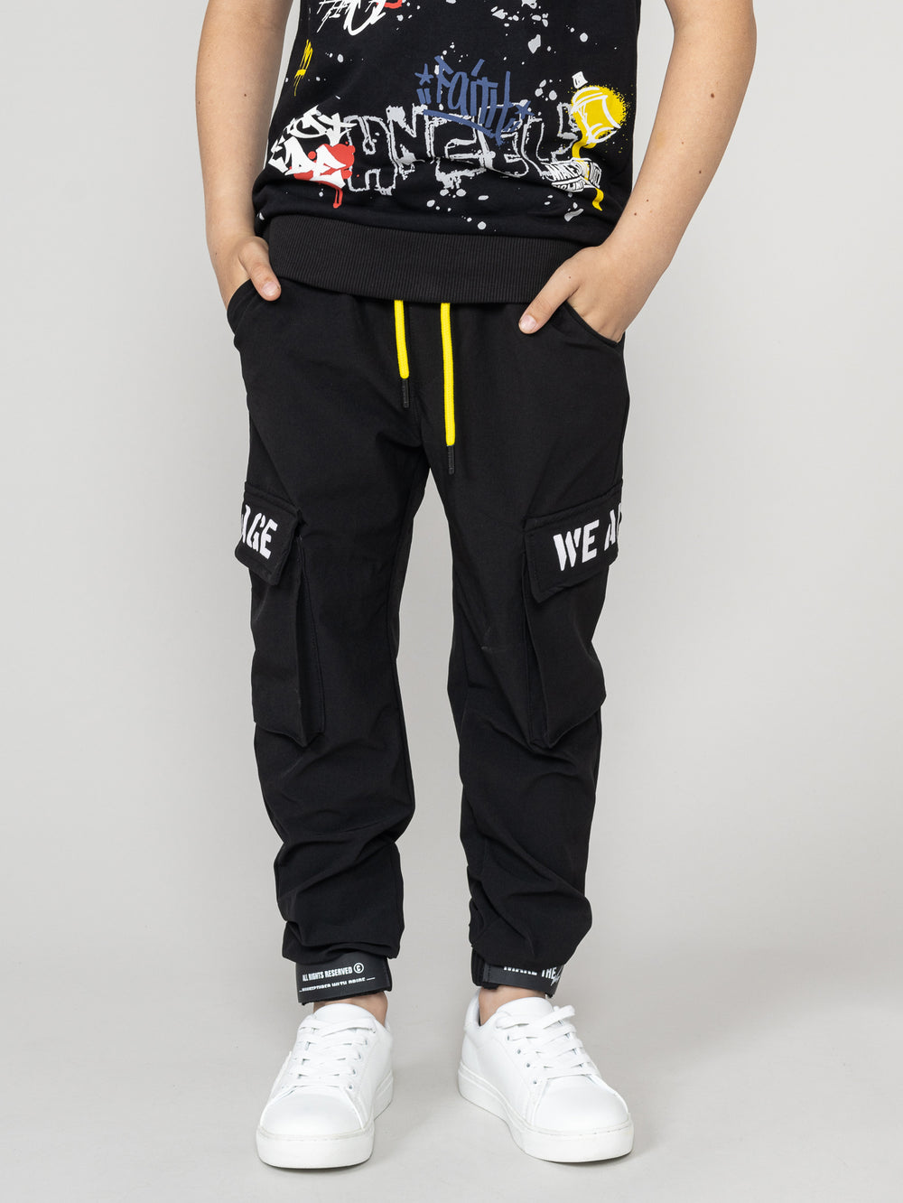 WOVEN PANTS Black / 14