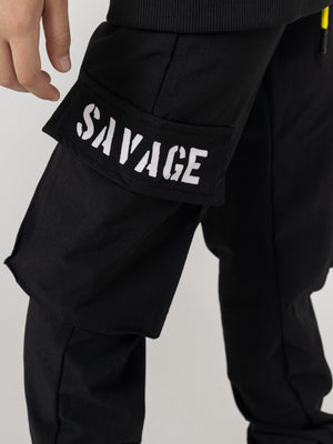 WOVEN PANTS Black / 14