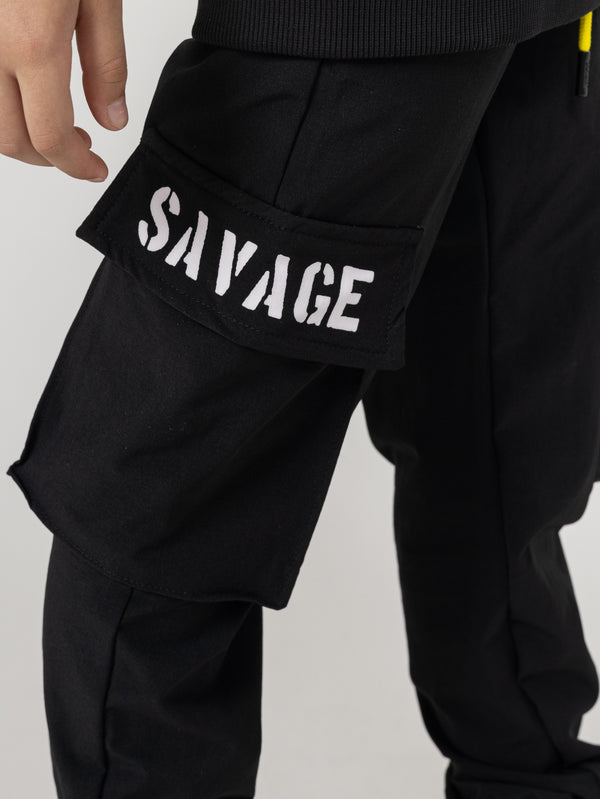 WOVEN PANTS Black / 14