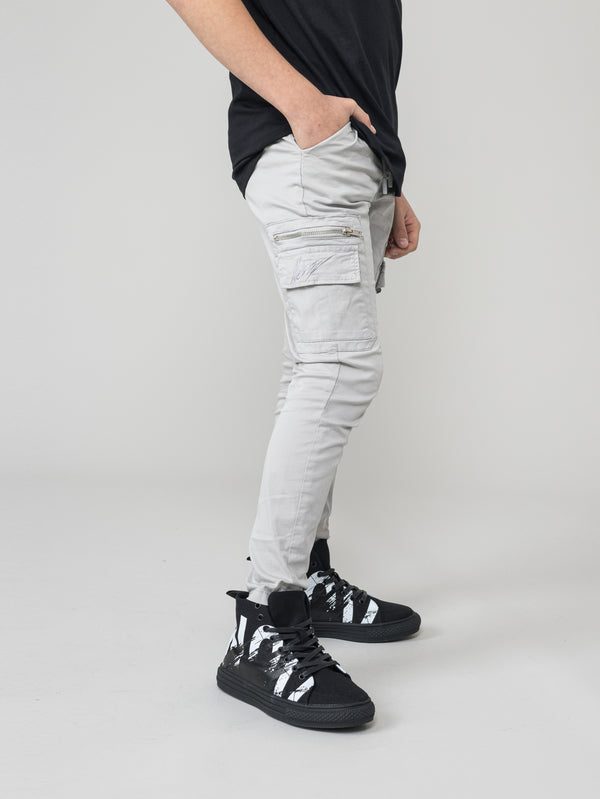 WOVEN PANTS Silver / 14