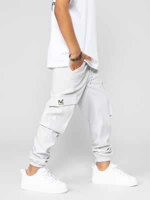 WOVEN PANTS Silver / 14