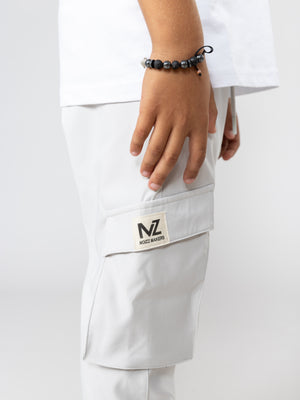 WOVEN PANTS Silver / 14