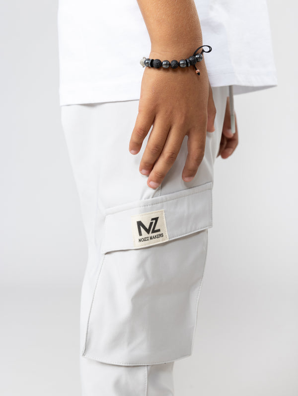 WOVEN PANTS Silver / 14