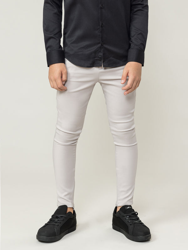TAILORED PANTS Light Gray / 14