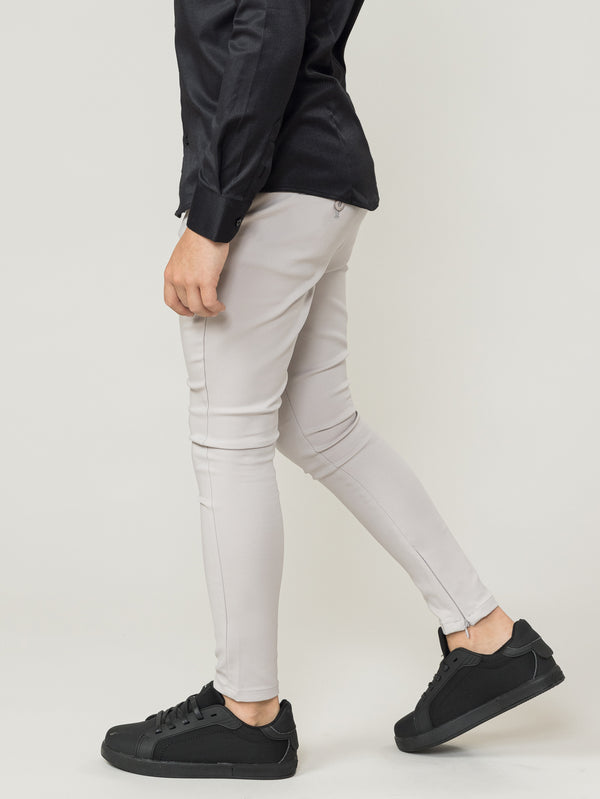 TAILORED PANTS Light Gray / 14
