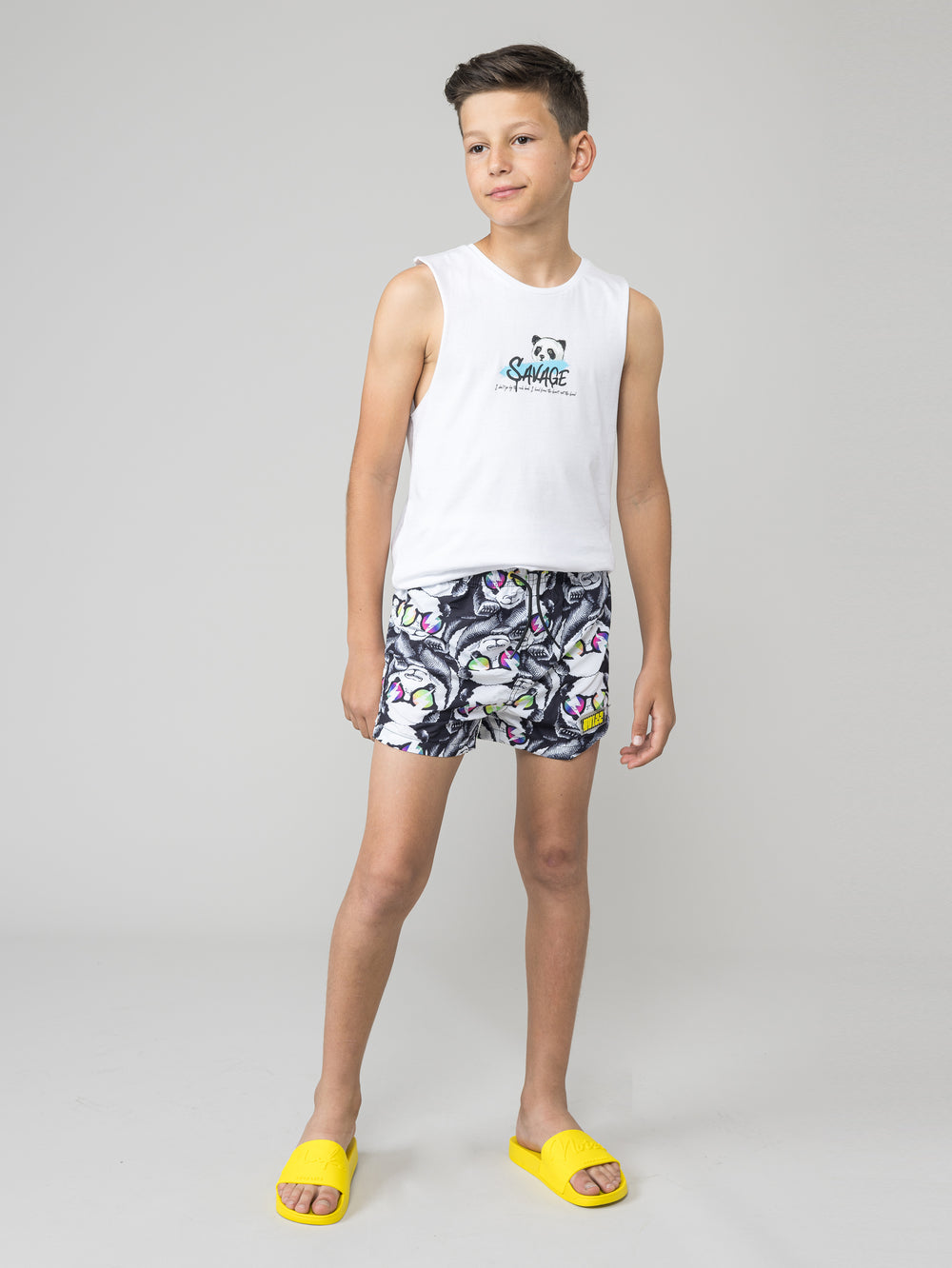 SWIMWEAR Black / White / 14