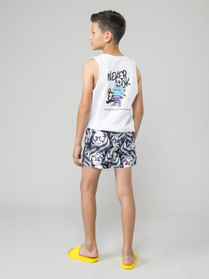 SWIMWEAR Black / White / 14