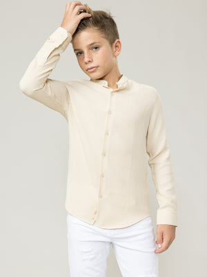 PREMIUM WOVEN SHIRTS Beige / 14