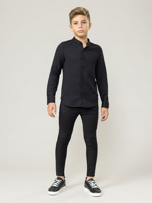 PREMIUM WOVEN SHIRTS Black / 14