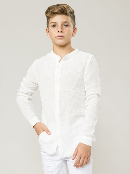 FASHION BUTTONNED SHIRTS Cream / 14
