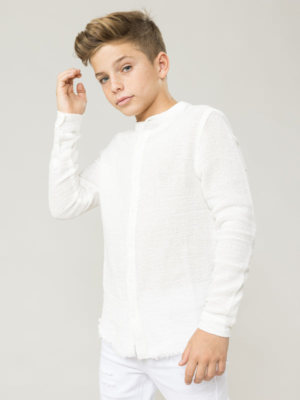 FASHION BUTTONNED SHIRTS Cream / 14