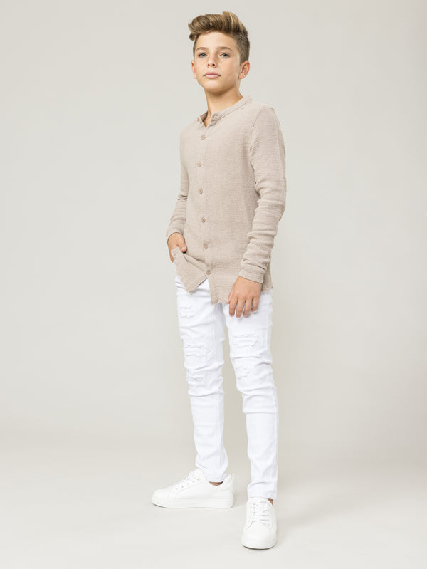 FASHION BUTTONNED SHIRTS Camel / 14