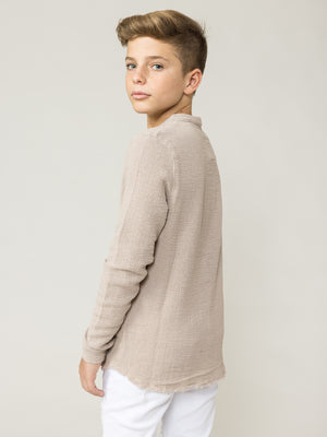 FASHION BUTTONNED SHIRTS Camel / 14