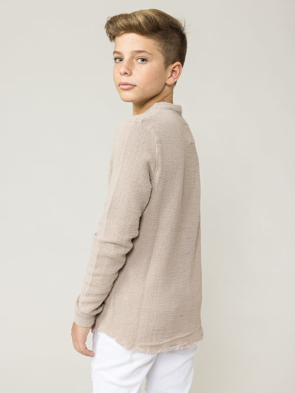 FASHION BUTTONNED SHIRTS Camel / 14
