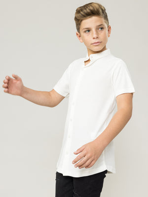 FASHION BUTTONNED SHIRTS Cream / 14