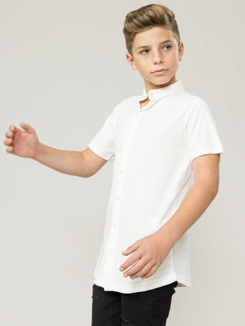FASHION BUTTONNED SHIRTS Cream / 14