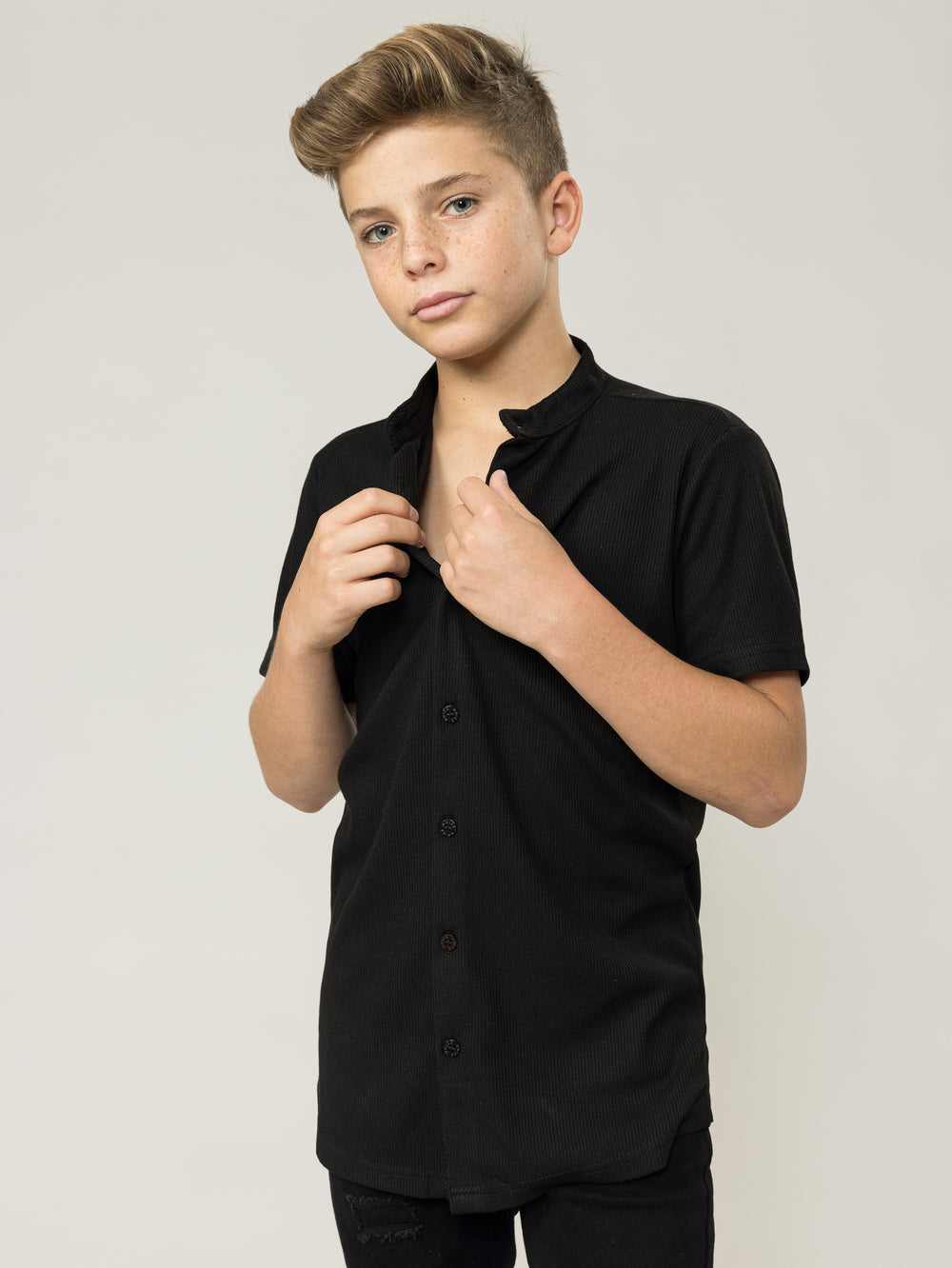 FASHION BUTTONNED SHIRTS Cream / 14