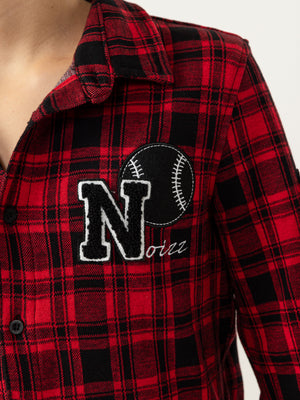 FASHION BUTTONNED SHIRTS Red / 14