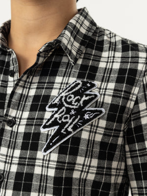 FASHION BUTTONNED SHIRTS Black / 14