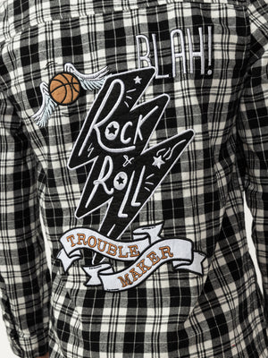 FASHION BUTTONNED SHIRTS Black / 14