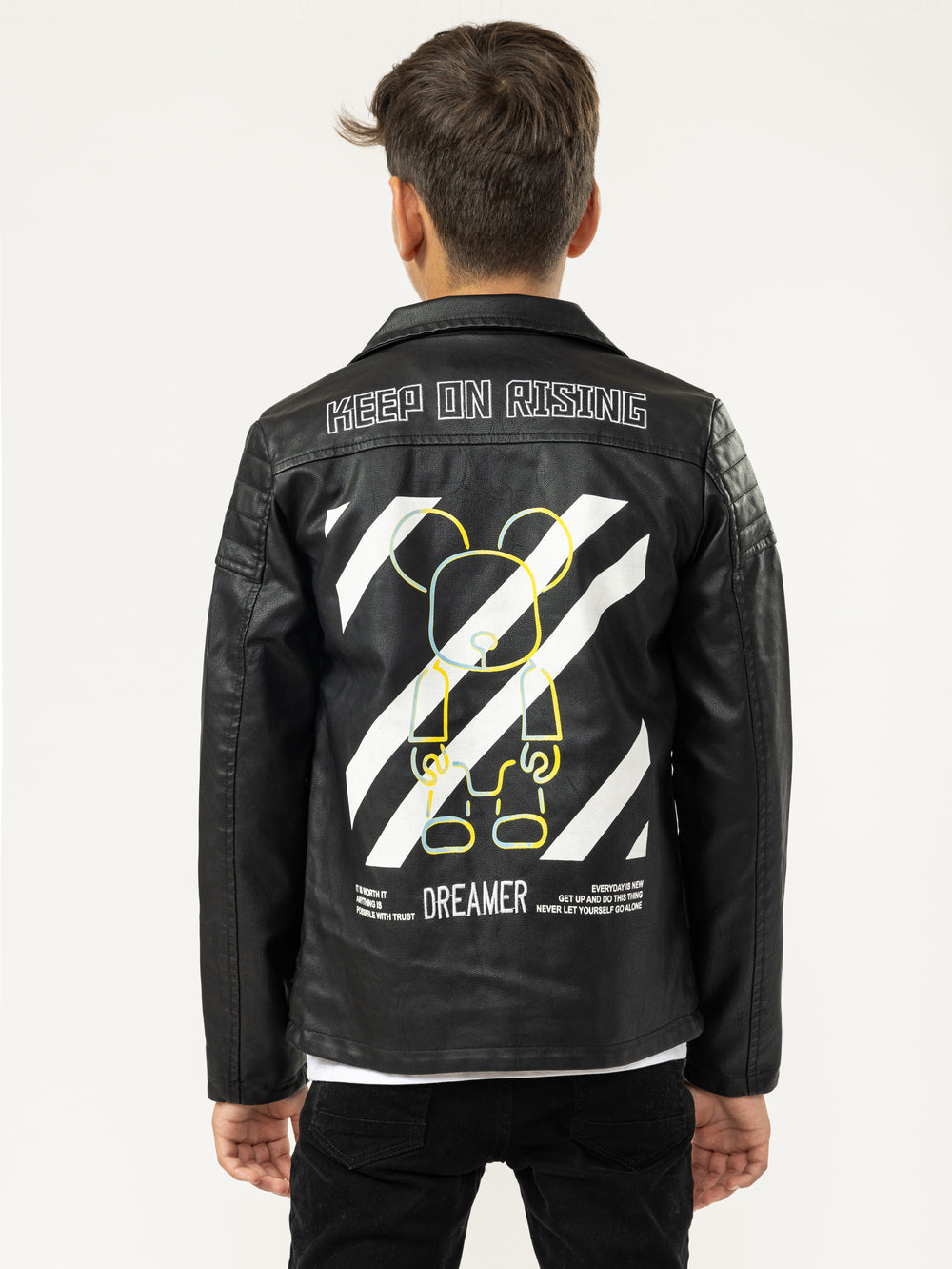 LEATHER COAT Black / 14