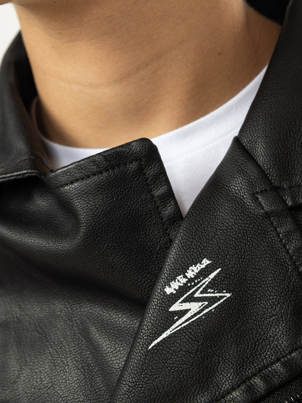LEATHER COAT Black / 14