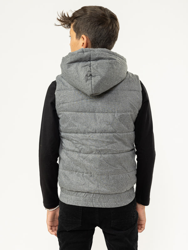 PUFF VEST Grey Melange / 14