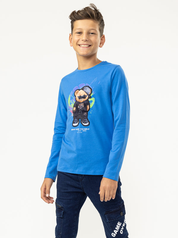LONG SLEEVE T Blue / 14