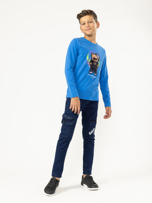 LONG SLEEVE T Blue / 14