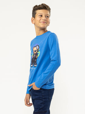 LONG SLEEVE T Blue / 14