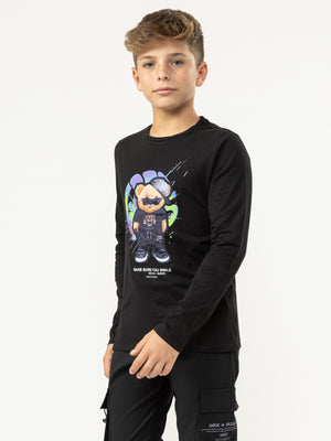LONG SLEEVE T Black / 14