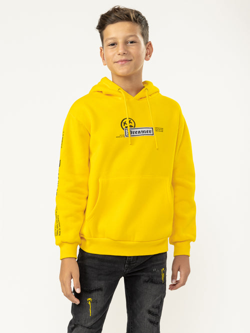 BASIC+HOODIE Yellow / 14