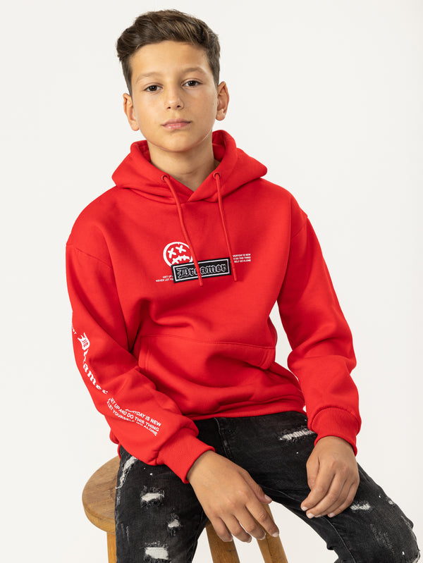 BASIC+HOODIE Red / 14