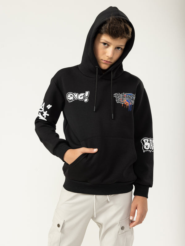 FASHION HOODIE Black / 14