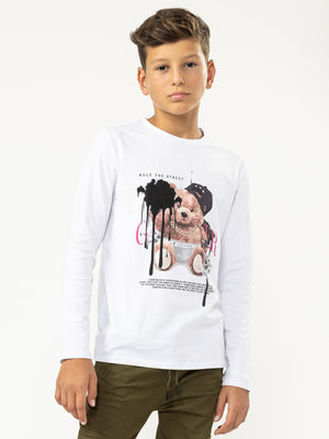 LONG SLEEVE T White / 14