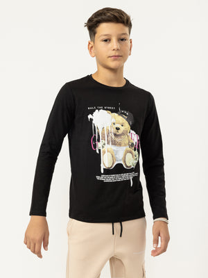 LONG SLEEVE T Black / 14